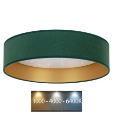 Brilagi - LED-Deckenleuchte VELVET STAR LED/24W/230V d. 40 cm 3000K/4000K/6400K grün/gold