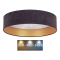 Brilagi - LED-Deckenleuchte VELVET STAR LED/36W/230V d. 55 cm 3000K/4000K/6400K grau/gold