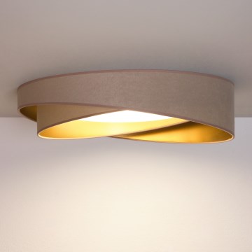 BRILAGI - LED-Deckenleuchte VELVET TWIST LED/24W/230V 4000K Ø 55 cm beige/gold