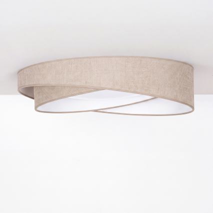 BRILAGI - LED-Deckenleuchte VELVET TWIST LED/24W/230V 4000K Ø 55 cm beige