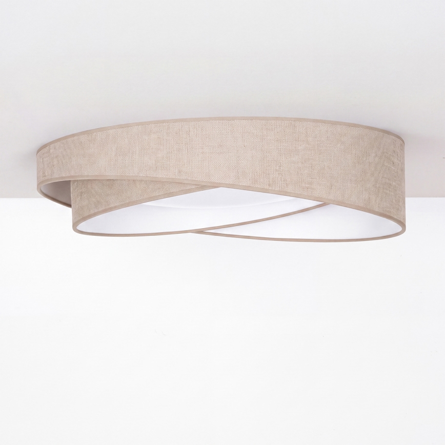 BRILAGI - LED-Deckenleuchte VELVET TWIST LED/24W/230V 4000K Ø 55 cm beige
