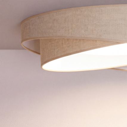 BRILAGI - LED-Deckenleuchte VELVET TWIST LED/24W/230V 4000K Ø 55 cm beige