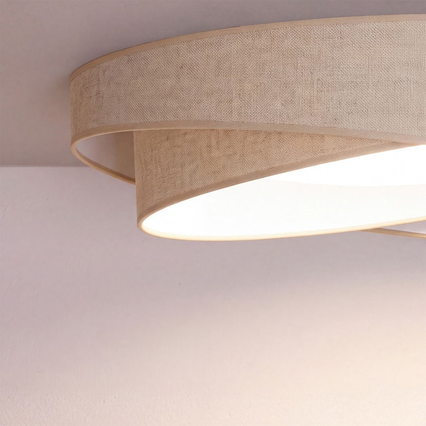 BRILAGI - LED-Deckenleuchte VELVET TWIST LED/24W/230V 4000K Ø 55 cm beige