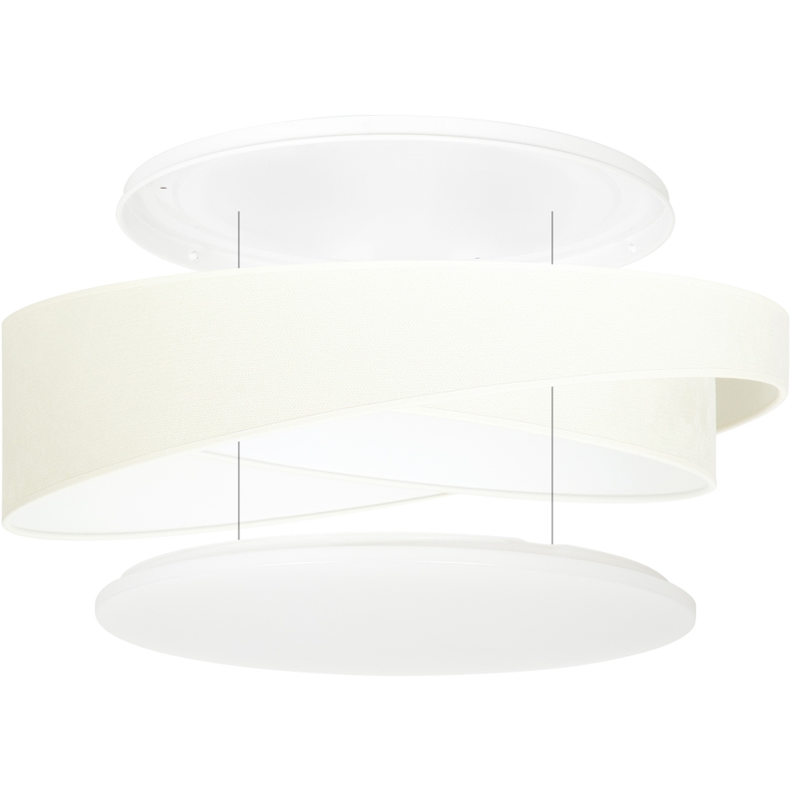 BRILAGI - LED-Deckenleuchte VELVET TWIST LED/24W/230V 4000K Ø 55 cm beige