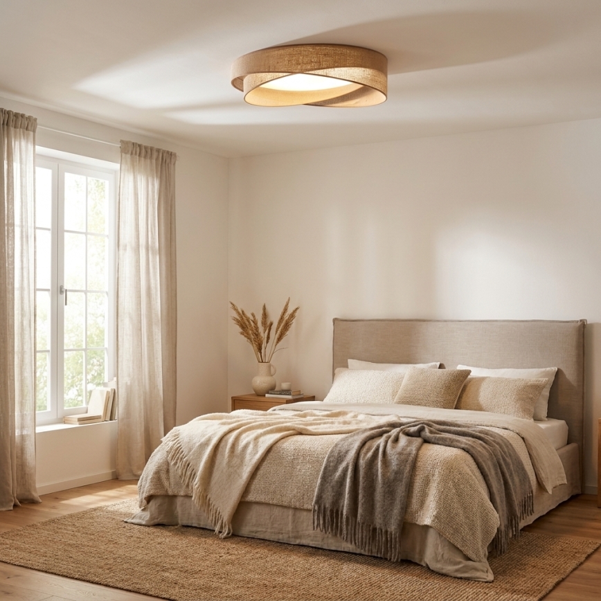 BRILAGI - LED-Deckenleuchte VELVET TWIST LED/24W/230V 4000K Ø 55 cm beige