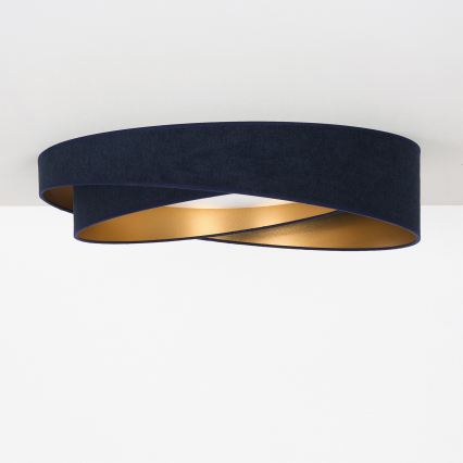 BRILAGI - LED-Deckenleuchte VELVET TWIST LED/24W/230V 4000K Ø 55 cm blau/gold