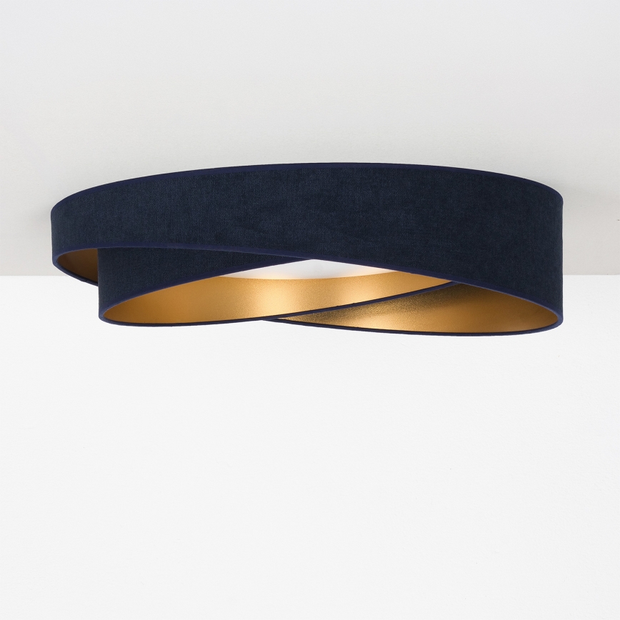 BRILAGI - LED-Deckenleuchte VELVET TWIST LED/24W/230V 4000K Ø 55 cm blau/gold