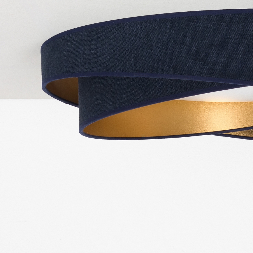 BRILAGI - LED-Deckenleuchte VELVET TWIST LED/24W/230V 4000K Ø 55 cm blau/gold