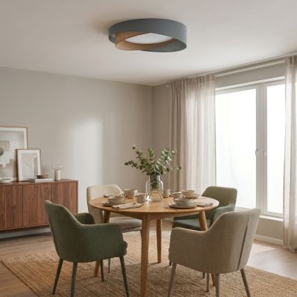 BRILAGI - LED Deckenleuchte VELVET TWIST LED/24W/230V 4000K Ø 55 cm grün/beige