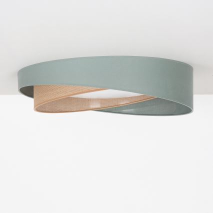BRILAGI - LED Deckenleuchte VELVET TWIST LED/24W/230V 4000K Ø 55 cm grün/beige