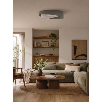 BRILAGI - LED-Deckenleuchte VELVET TWIST LED/24W/230V 4000K Ø 55 cm grün/weiß