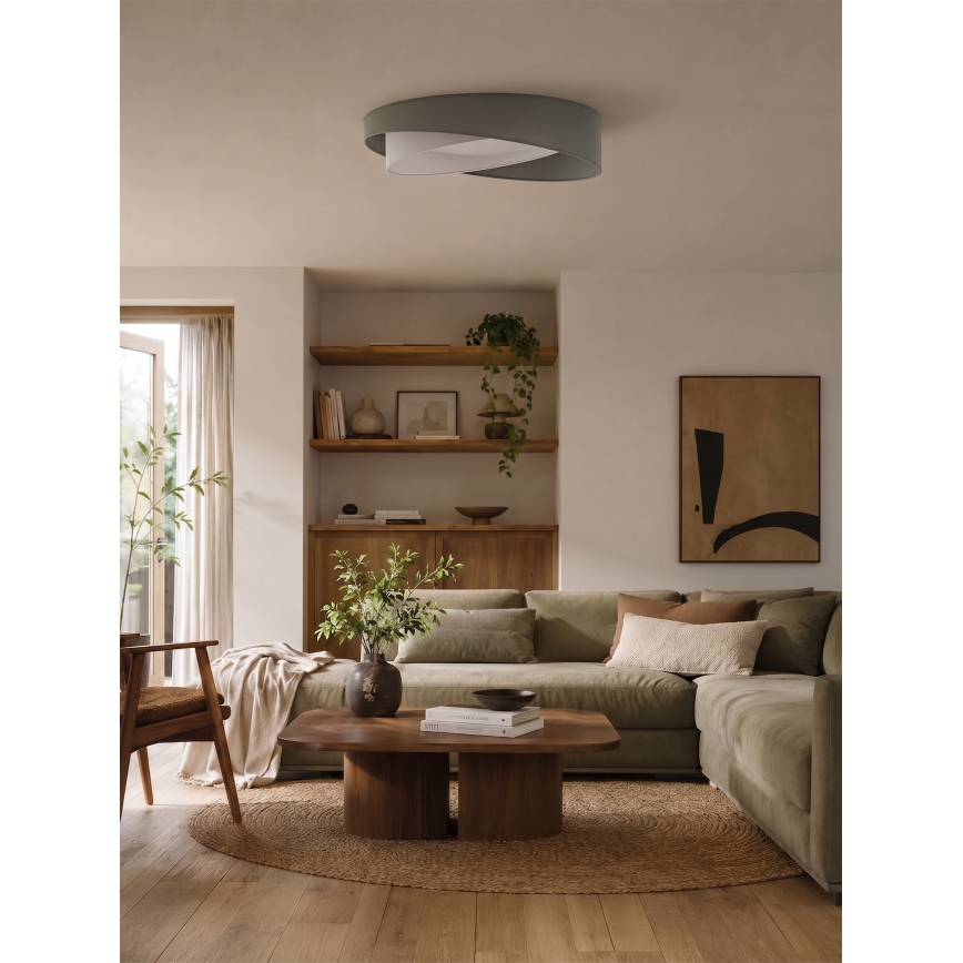 BRILAGI - LED-Deckenleuchte VELVET TWIST LED/24W/230V 4000K Ø 55 cm grün/weiß