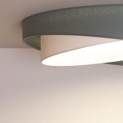 BRILAGI - LED-Deckenleuchte VELVET TWIST LED/24W/230V 4000K Ø 55 cm grün/weiß