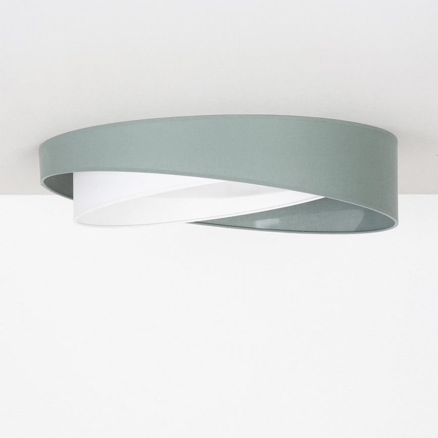 BRILAGI - LED Deckenleuchte VELVET TWIST LED/24W/230V 4000K Ø 55 cm grün/weiß