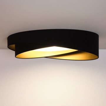 BRILAGI - LED-Deckenleuchte VELVET TWIST LED/24W/230V 4000K Ø 55 cm schwarz/gold