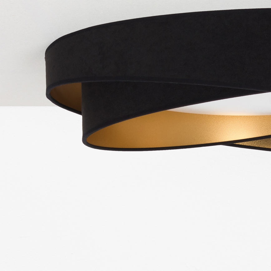 BRILAGI - LED-Deckenleuchte VELVET TWIST LED/24W/230V 4000K Ø 55 cm schwarz/gold