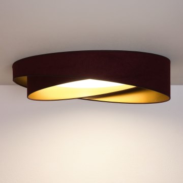 BRILAGI - LED Deckenleuchte VELVET TWIST LED/24W/230V 4000K Ø 55 cm weinrot/gold