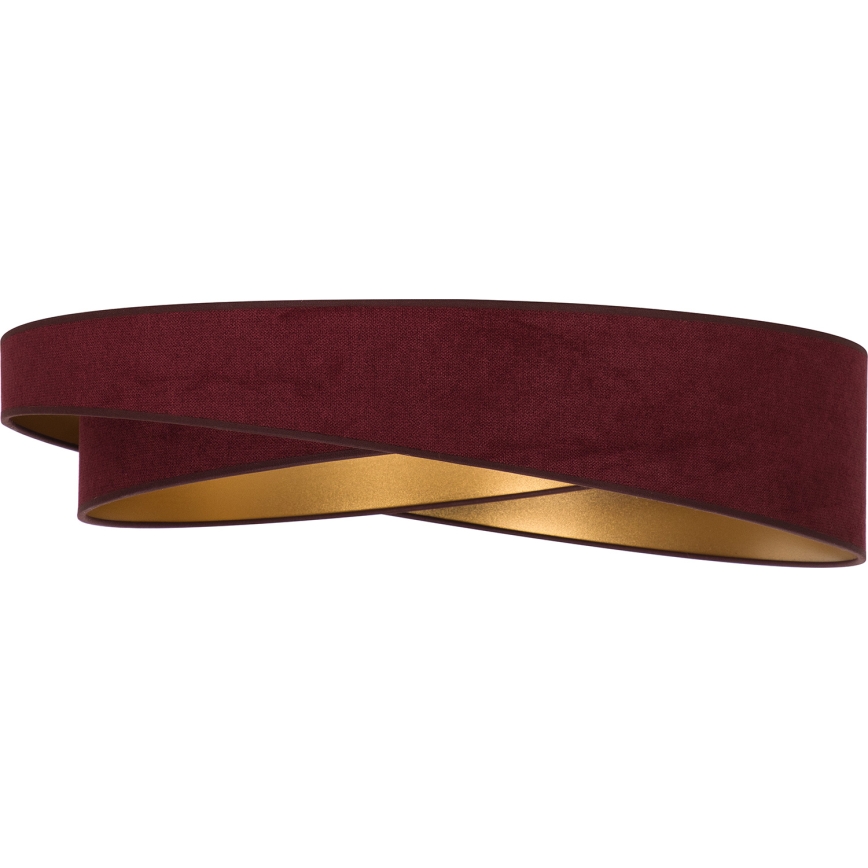 BRILAGI - LED Deckenleuchte VELVET TWIST LED/24W/230V 4000K Ø 55 cm weinrot/gold