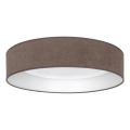 Brilagi - LED-Deckenleuchte VELVET VARI LED/24W/230V 3000/4000/6500K Ø 45 cm Braun