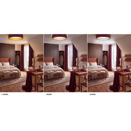 Brilagi - LED-Deckenleuchte VELVET VARI LED/24W/230V 3000/4000/6500K Ø 45 cm weinrot/gold