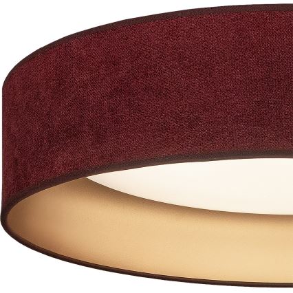 Brilagi - LED-Deckenleuchte VELVET VARI LED/24W/230V 3000/4000/6500K Ø 45 cm weinrot/gold