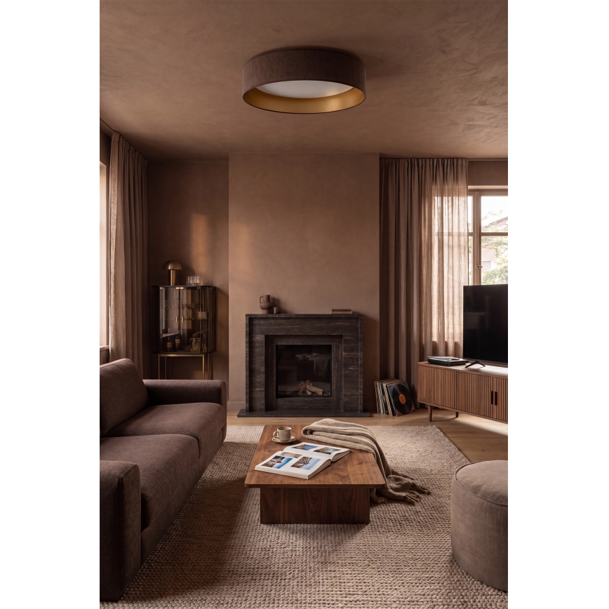Brilagi - LED Deckenleuchte VELVET VARI LED/24W/230V 3000/4000/6500K Ø 45 cm braun/gold