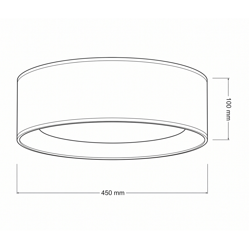 Brilagi - LED-Deckenleuchte VELVET VARI LED/24W/230V 3000/4000/6500K Ø 45 cm cremefarben