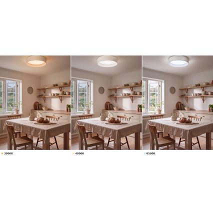 Brilagi - LED-Deckenleuchte VELVET VARI LED/24W/230V 3000/4000/6500K Ø 45 cm weiß