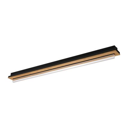 Brilagi - LED-Deckenleuchte WOODY FLAT LED/25W/230V 118 cm Eiche/Schwarz