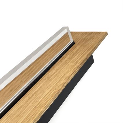 Brilagi - LED-Deckenleuchte WOODY FLAT LED/25W/230V 118 cm Eiche/Schwarz