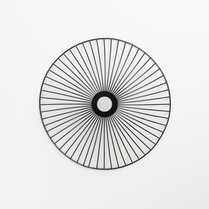 Brilagi - LED-Deckenleuchte zum Aufputz CERIA WIRE 1xE27/40W/230V Ø 26 cm schwarz/Eiche