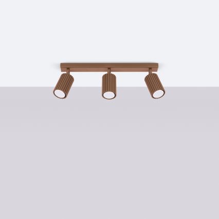 Brilagi - LED-Deckenspot CRESTO 3xGU10/10W/230V braun