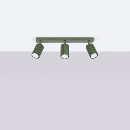 Brilagi - LED-Deckenspot CRESTO 3xGU10/10W/230V grün