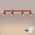 BRILAGI - LED-Deckenspot CRESTO 4xGU10/10W/230V orange