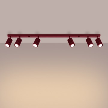 Brilagi - LED-Deckenspot CRESTO 6xGU10/10W/230V burgunderrot