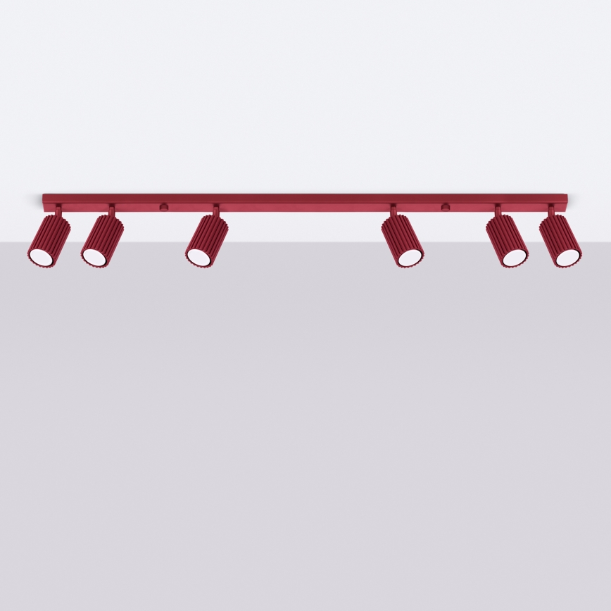 Brilagi - LED-Deckenspot CRESTO 6xGU10/10W/230V burgunderrot