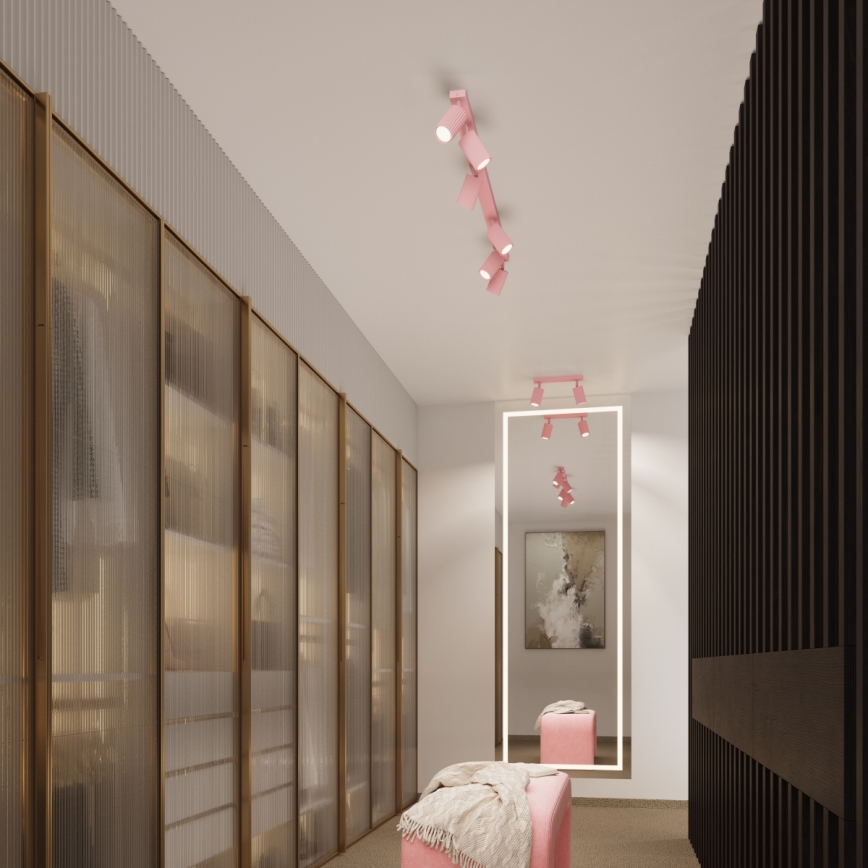 Brilagi - LED-Deckenspot CRESTO 6xGU10/10W/230V rosa