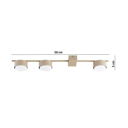 Brilagi - LED-Deckenspot MONO 3xGX53/30W/230V beige