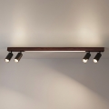 BRILAGI - LED-Deckenspot SELE 4xGU10/30W/230V + LED/25W schwarz/Eiche-Dekor