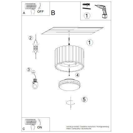 Brilagi - LED-Deckenspot SFERA 1xGX53/30W/230V Ø 10 cm taupe