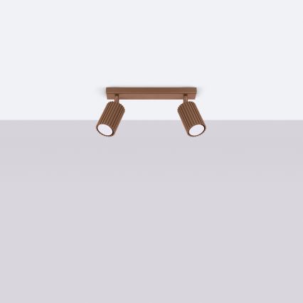 Brilagi - LED-Deckenstrahler CRESTO 2xGU10/10W/230V braun