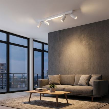 Brilagi - LED-Deckenstrahler SELE 4xGU10/30W/230V + LED/25W weiß