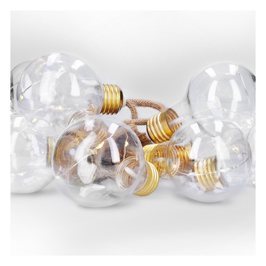 Brilagi - LED-Dekokette 10xLED/3xAA 1,8m warmweiß
