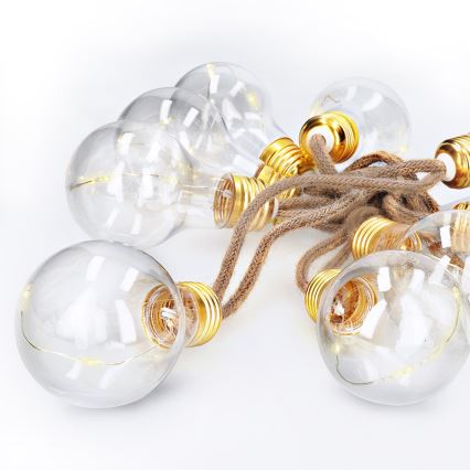 Brilagi - LED dekorative Lichterkette 10xLED/3xAA 1,8m warmweiß