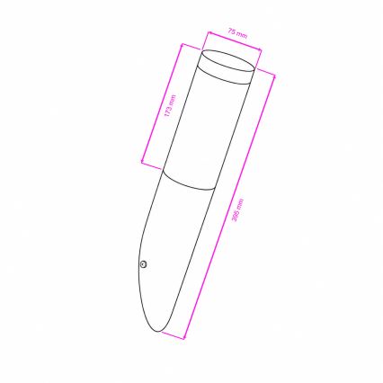 BRILAGI - LED-dimmbare Außen-Wandleuchte ELIA 1xE27/6W/230V 2700-6500K IP44 Wi-Fi Anthrazit