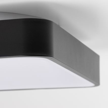 Brilagi - LED-dimmbare Deckenleuchte FALCON II LED/80W/230V 3000-6500K 40x40 cm schwarz + Fernbedienung