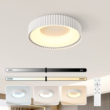 Brilagi - LED dimmbar Deckenleuchte FALCON MODERN LED/30W/230V 3000-6000K 40 cm weiß + Fernbedienung