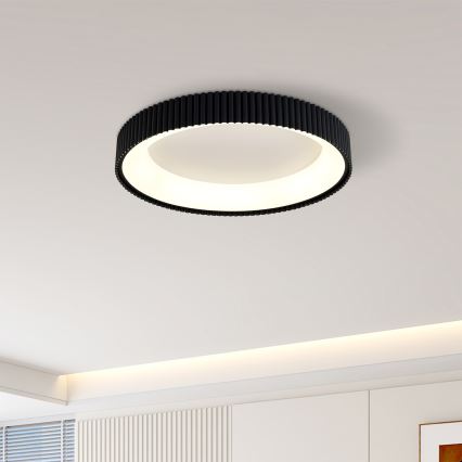 Brilagi - LED-dimmbare Deckenleuchte FALCON MODERN LED/30W/230V 3000-6500K Ø 40 cm schwarz + Fernbedienung