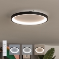Brilagi - LED dimmbar Deckenleuchte FALCON SLIM LED/42W/230V 3000-6500K Ø 50 cm schwarz + Fernbedienung