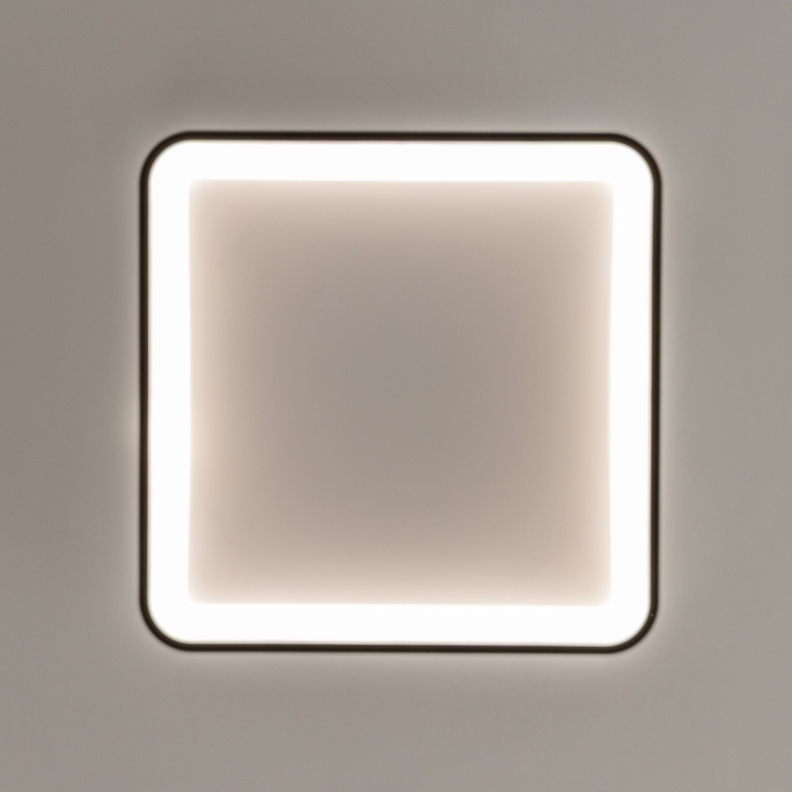 Brilagi - dimmbare LED-Deckenleuchte FALCON SLIM LED/50W/230V 3000-6500K 50x50 cm schwarz + Fernbedienung